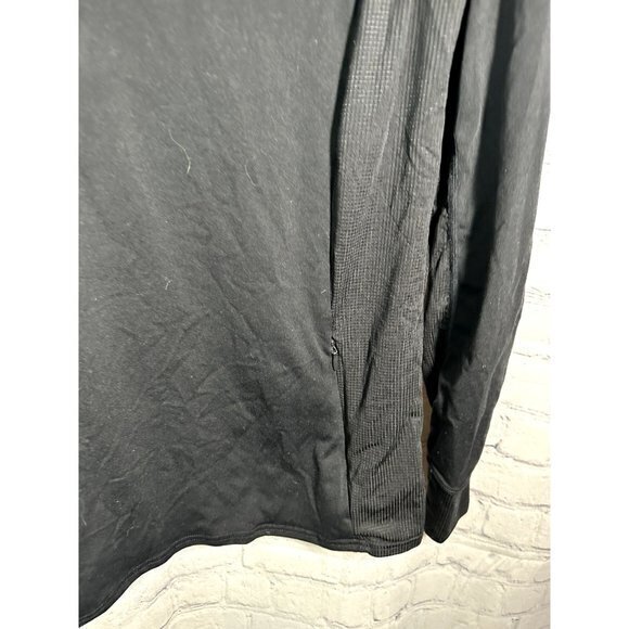 FABLETICS LADIES BLACK‎ 1/4 ZIP FRONT ATHLETIC LONG SLEEVE (XL)    EUC    G-35 - Picture 3 of 5